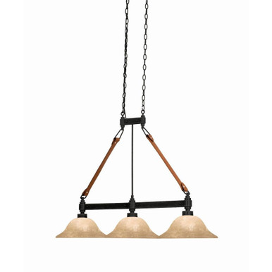 Rodeo Drive 3 Light Oversized Island Chandelier by Kalco - 4640