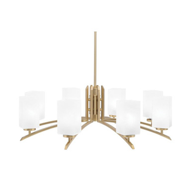 Kurve 8 Light Large Chandelier by Toltec 3708-NAB-541 - 3708-NAB-541