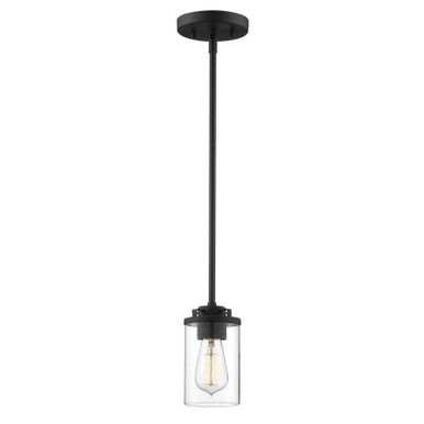 Jedrek 1 Light Mini Pendant by Designers Fountain - 93330-bk