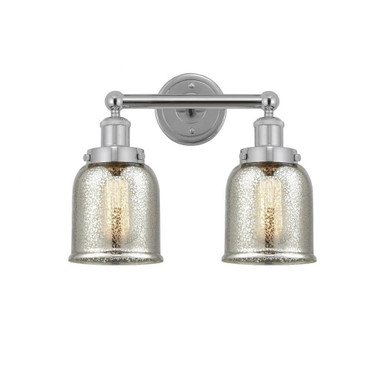 Bell 2 Light Industrial Mercury Glass Vanity Light by Innovations - 616-2W-G58