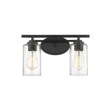 Ice 2 Light Vanity Light by Innovations - 353-2W-BK-CL