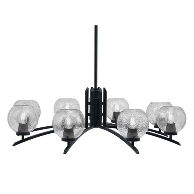 Kurve 8 Light Oversized Chandelier by Toltec 3708-MB-4100 - 3708-MB-4100