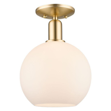 Athens 1 Light Semi Flush Mount 13.5 Inch and 10 Inch Wide by Innovations - 716-1C-G12-10