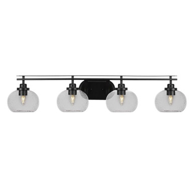 Odyssey 4 Light Steel Vanity Light 40.25 Inch Length by Toltec - 2614-BN-212