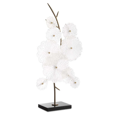 Glass Table Sculpture 29.5 Inch Tall and 16 Inch Wide by uttermost - 18280