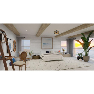 Jackson Estate 3 Light 14.5 Inch Semi Flush Mount by Bailey Street Home - 71-BEL-5054550
