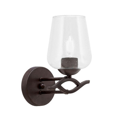 Revo 1 Light Steel Wall Sconce 10.25 Inch Tall by Toltec - 141-DG-210
