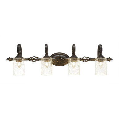 Elegante 4 Light Bath Bar 10.5 x Inches by Toltec  - 164--105-395