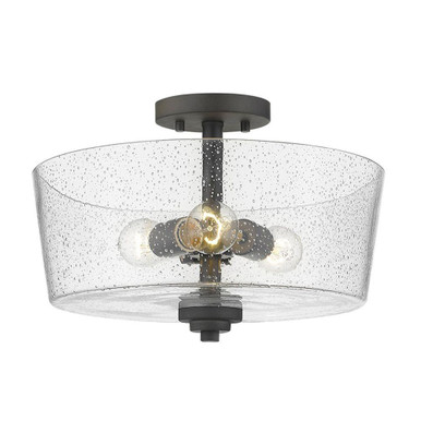 Rowe 3 Light 15 Inch Wide Semi Flush Mount by Acclaim - IN61104