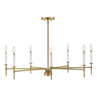 Hux 35W 7 LED Large Chandelier 8.75 Inches Tall and 36 Inches Wide by Lark - 83077LCB
