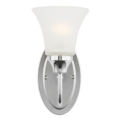 1 Light Traditional Wall Sconce with Bell Satin Etched Glass-10.25 Inches H by 5.25 Inches W - 73-BEL-1187102