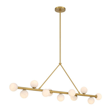 Terrell 3.5W 11 LED Linear Chandelier 17 Inch X 46.5 Inch Wide by Crystorama - TRL-2807-LG