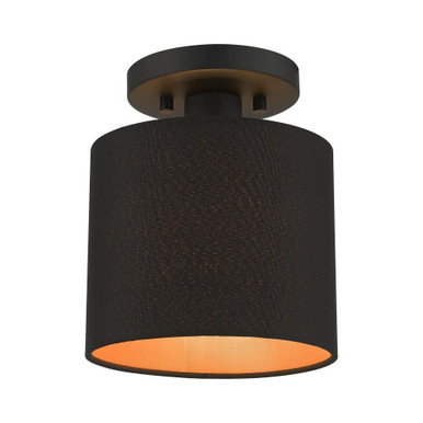 Sentosa 1 Light 7 Inch Wide Semi Flush Mount by Livex - 45084-04