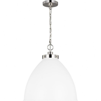 Wellfleet 1 Light Large Dome Pendant by Visual Comfort Studio - CP1301