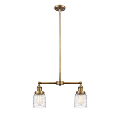 Bell 2 Light Stem Adjustable Island 10 Inch and 21 Inch Wide by Innovations - 209-G5