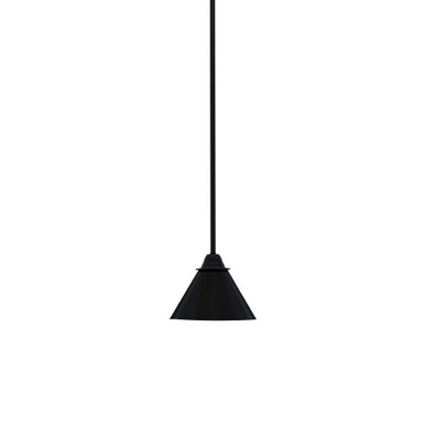 Paramount 1 Light Stem Hung Small Pendant 5 Inch Tall by Toltec - 3401-MB-421