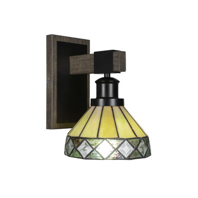 Tacoma 1 Light Wall Sconce 9.75 Inch Tall by Toltec - 1841-7-975-