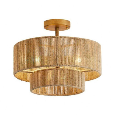 Wabi Sabi 40W 3 LED Flush Mount 15.35 Inch Wide by Parrot Uncle - BBW9513-3110V