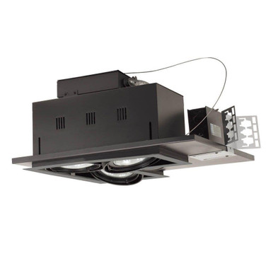Three Light 8.38 Inch Double Gimbal Linear Recessed LV Fixture by Jesco  - MGP30-3LWB