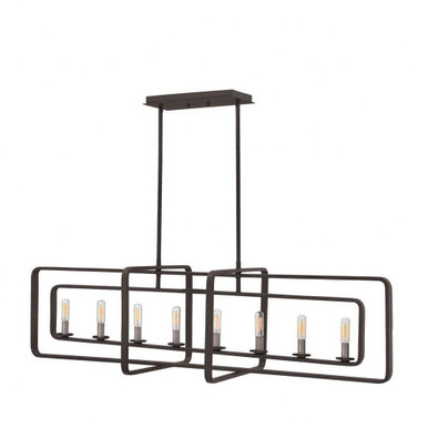 Quentin 8 Light Oversized Foyer Linear Chandelier by Hinkley - 4818