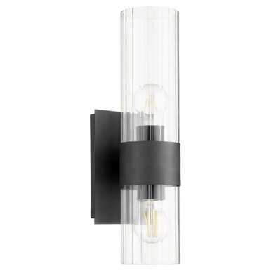 2 Light Fluted Wall Sconce 16.5 Inch Tall by Quorum - 5826-2