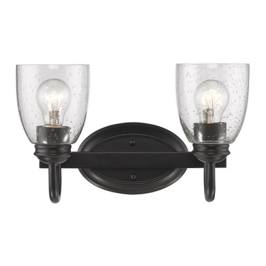 Gravel Woodlands 2 Light Vanity Light 13.88 Inch Wide by Bailey Street Home - 170-BEL-2320066