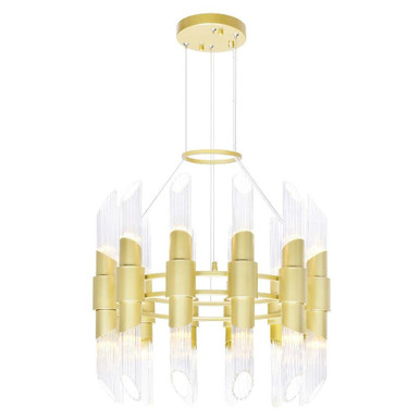 Croissant 24 Light Medium Chandelier by CWI - 1269P24-24-602