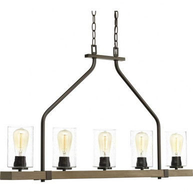 Ward Drift 5 Light Oversized Linear Island Chandelier by BSH - 70-BEL-2561003
