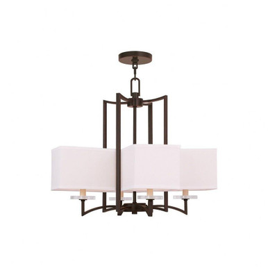 Woodland Park 4 Light Small Chandelier by Livex - 50704-67