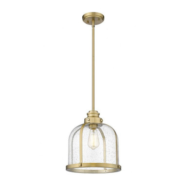 Burren 1 Light Medium Pendant by Z-Lite 337P12HBR - 337P12HBR