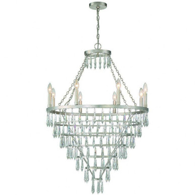 Lucille 8 Light Large Chandelier by Crystorama - luc-a9068-sa