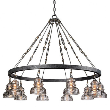 Menlo Park 10 Light Oversized Chandelier by Troy - F7