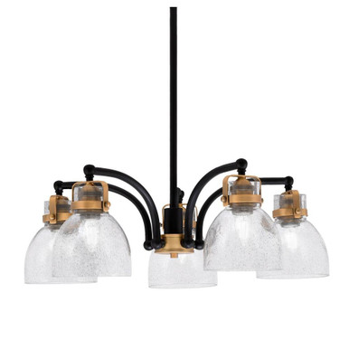 Easton 5 Light Downlight Chandelier 8.5 x 24.25 Inch by Toltec  - 1945-MBBR-4119