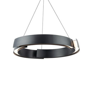 Battlestar 1 LED Light Large Pendant by Modern Forms - PD-34228-BK