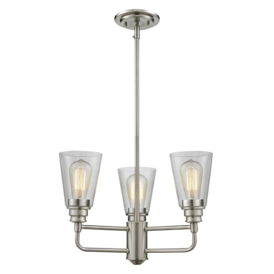 Annora 3 Light Chandelier 19 Inches Wide by 53.13 Inches High by Z-Lite - 428BN