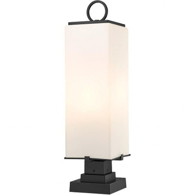 Sana 3 Light Outdoor Pier Mount  28.25 x 8.25 In by Z-Lite - 593PHBS-SQPM-BK