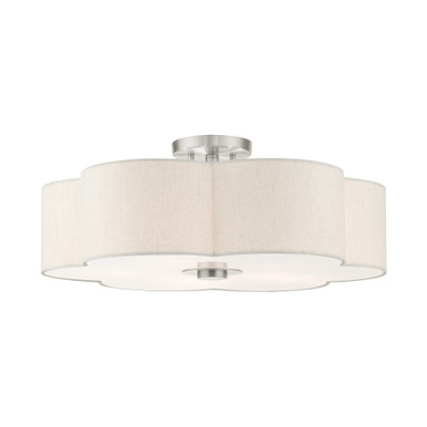 Horsley Cloisters 5 Light 22 Inch Semi Flush Mount by Bailey Street Home - 218-BEL-1012250