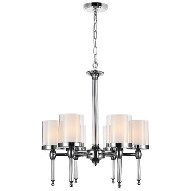 Maybelle 6 Light Medium Chandelier by CWI - 9851P22-6-601