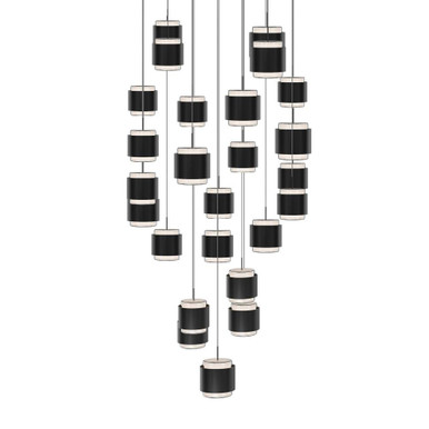 Banded 232W 25 4CCT LED Pendant 5 Inch Tall and 28 Inch Wide by dweLED - PD-68925S