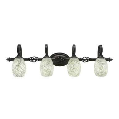 Elegante 4 Light Bath Bar 11 x Inches by Toltec  - 164--11-395
