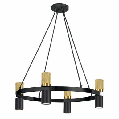 Cerelia 400W 8 LED Chandelier 7.25 Inch Tall and 24 Inch Wide by Dainolite - CRL-248C