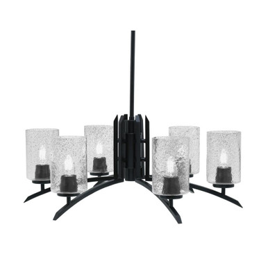 Kurve 6 Light Medium Chandelier by Toltec 3706-MB-30 - 3706-MB-30