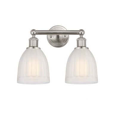 Brookfield 2 Light White Vanity Light by Innovations - 616-2W-G44