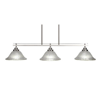 Odyssey 3 Light Oversized Linear Island Pendant 42 Inch Length by Toltec - 2636-42-75-42