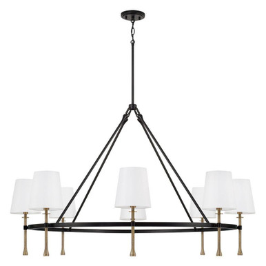 Hollis 8 Light Chandelier 29.5 Inch Tall and 48 Inch Wide by Capital - 460781MBG-717