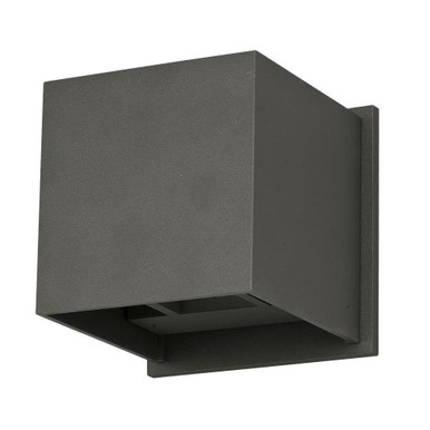 Alumilux Cube 6W 2 LED Light Outdoor Wall Mount 4.5 Inch Wide by ET2 - E41308