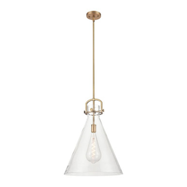 Newton Cone 1 Light Pendant 20 Inch Tall and 18 Inch Wide by Innovations - 410-1SL-G411-18