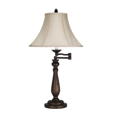 Swingarn One Light Swing Arm Table lamp by Cal  - BO-581TB