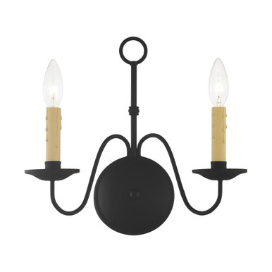 Heritage 2 Light Wall Sconce 13 Inch Wide by Livex - 4492-04