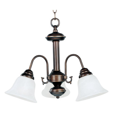 Malaga 3 Light Small Chandelier by Maxim - 2697FTSN